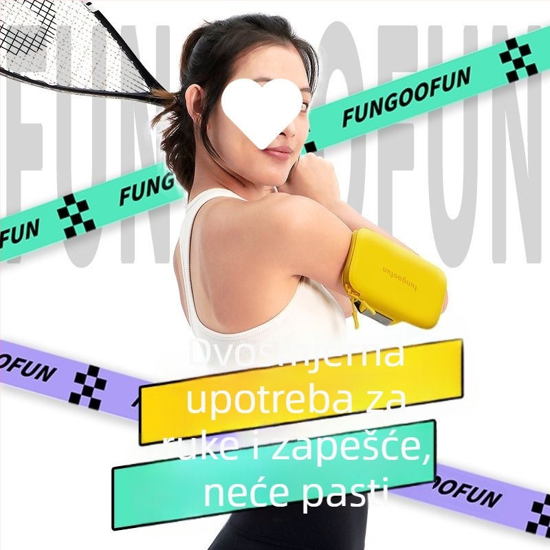 Unisex narukvica torbica za telefon za fitness i trčanje, prozračan corduroy materijal, pogodno za vožnju biciklom