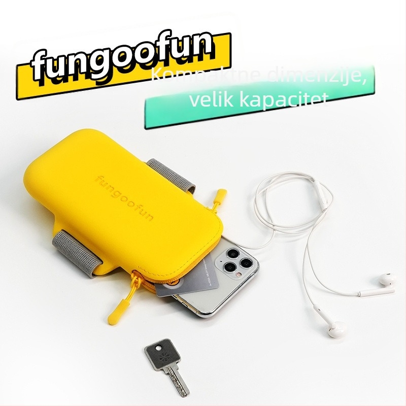 Unisex narukvica torbica za telefon za fitness i trčanje, prozračan corduroy materijal, pogodno za vožnju biciklom