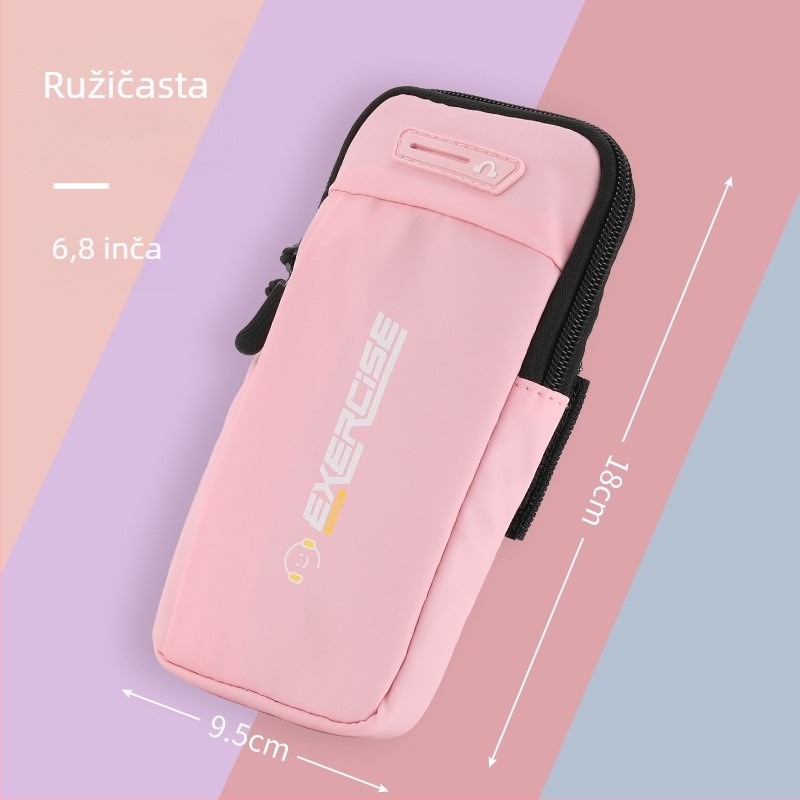 Unisex narukvica torbica za telefon za fitness i trčanje, prozračan corduroy materijal, pogodno za vožnju biciklom