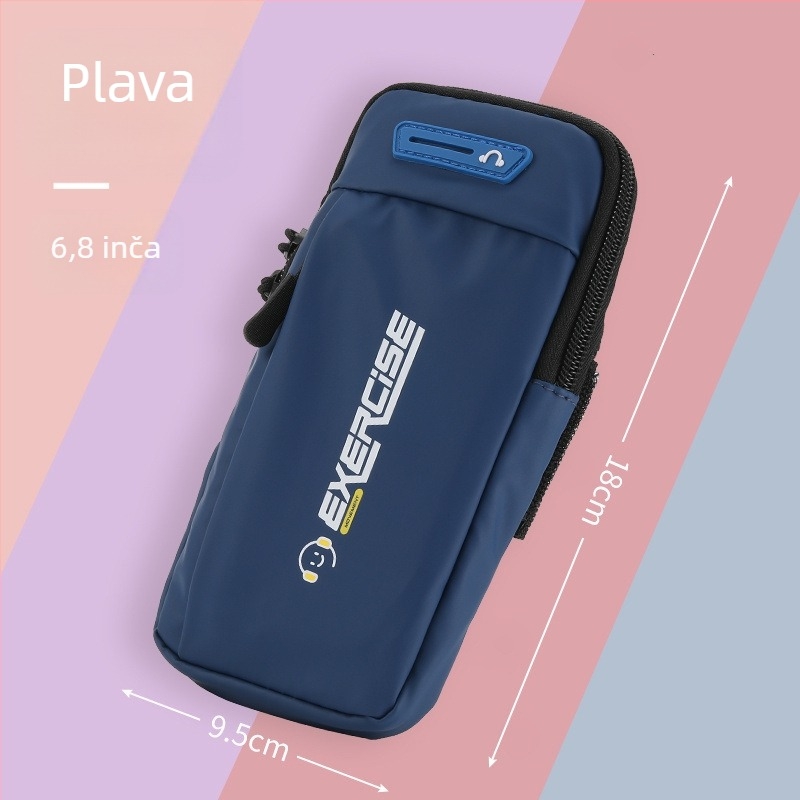 Unisex narukvica torbica za telefon za fitness i trčanje, prozračan corduroy materijal, pogodno za vožnju biciklom