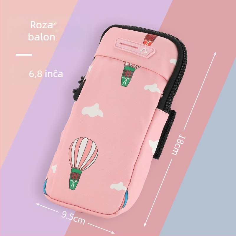 Unisex narukvica torbica za telefon za fitness i trčanje, prozračan corduroy materijal, pogodno za vožnju biciklom