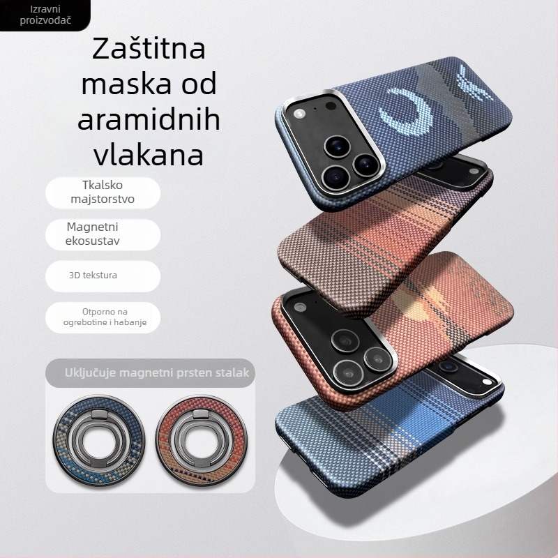 Kevlar kućište za iPhone 17 Pro Max s magnetskom zaštitom