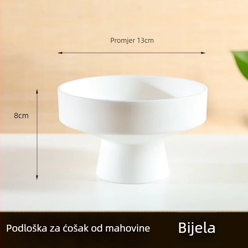 Haoyi keramička posuda za mahovinu kuglu — posuda za uzgoj Dendrobium orhideje, mikro pejzaž, kartonsko pakiranje, spremno za postavljanje