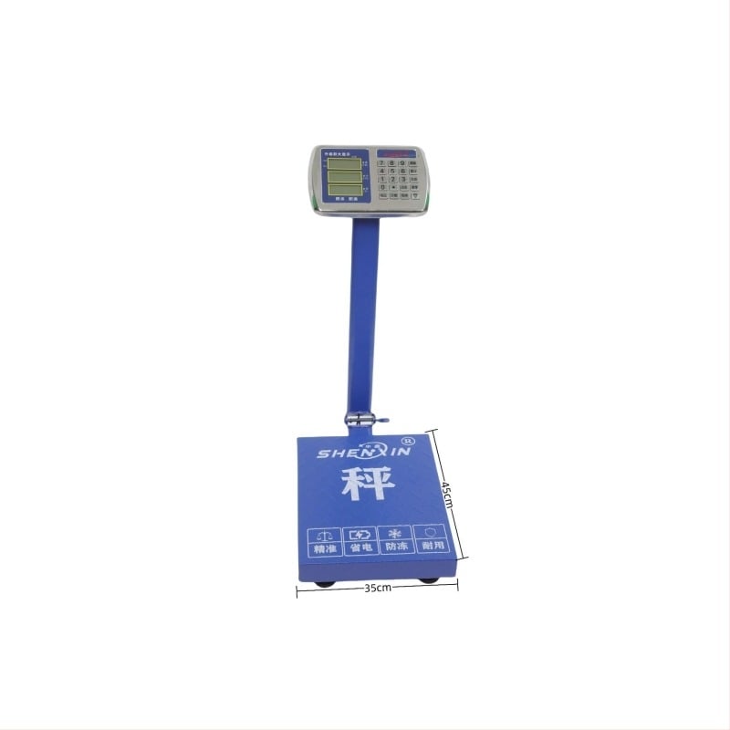 Shenxin 150kgF sklopiva podna elektronička vaga, baterijsko napajanje, namijenjena vaganju povrća, raspon mjerenja 50 g–150 kg