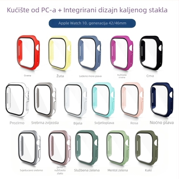 Zaštitna maska za Apple Watch s potpuno PC kućište i integriranim zaštitnim filmom zaslona