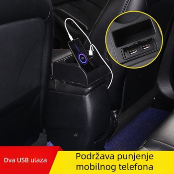 Univerzalni poklop kutije naslona za ruku automobila s podignutom podlogom za centralnu konzolu za pohranu
