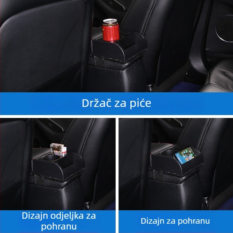 Univerzalni poklop kutije naslona za ruku automobila s podignutom podlogom za centralnu konzolu za pohranu