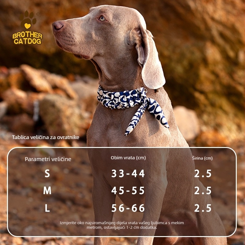 Ovratnik za pse od prave kože goveda - Cat Brother and Dog Brother, Leisure stil, pogodan za sve sezone, za pse