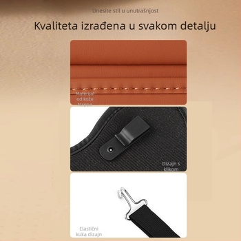 Fangmeng Torba za otpad iza stražnjeg sjedala s jastučićem protiv udaranja – kompatibilno s Volvo XC60, S90, XC90, S60, XC40, V90