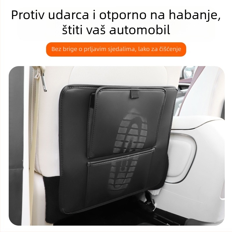 Fangmeng Torba za otpad iza stražnjeg sjedala s jastučićem protiv udaranja – kompatibilno s Volvo XC60, S90, XC90, S60, XC40, V90