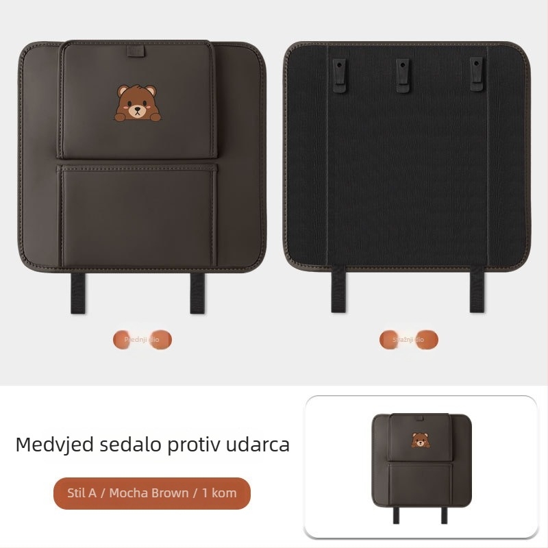 Fangmeng Torba za otpad iza stražnjeg sjedala s jastučićem protiv udaranja – kompatibilno s Volvo XC60, S90, XC90, S60, XC40, V90