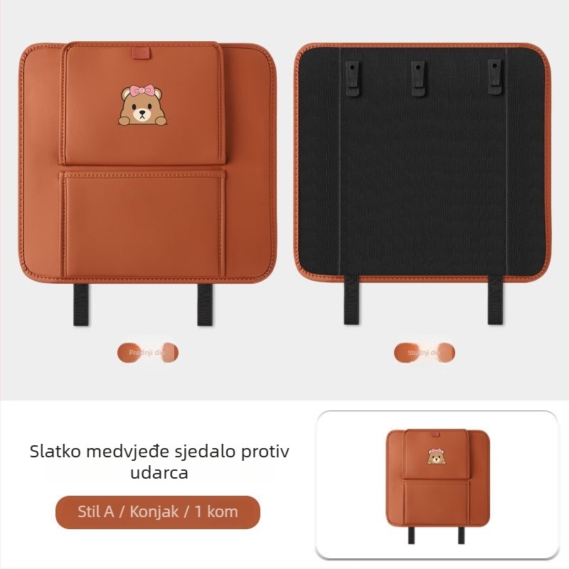 Fangmeng Torba za otpad iza stražnjeg sjedala s jastučićem protiv udaranja – kompatibilno s Volvo XC60, S90, XC90, S60, XC40, V90