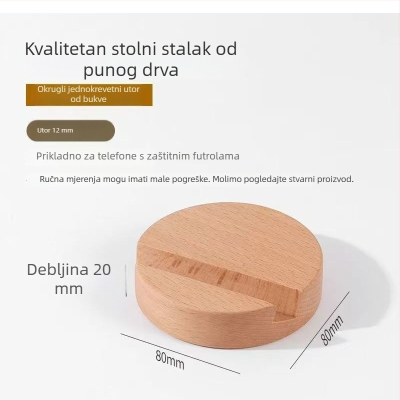 Stolni držač za telefon i tablet od bukovine