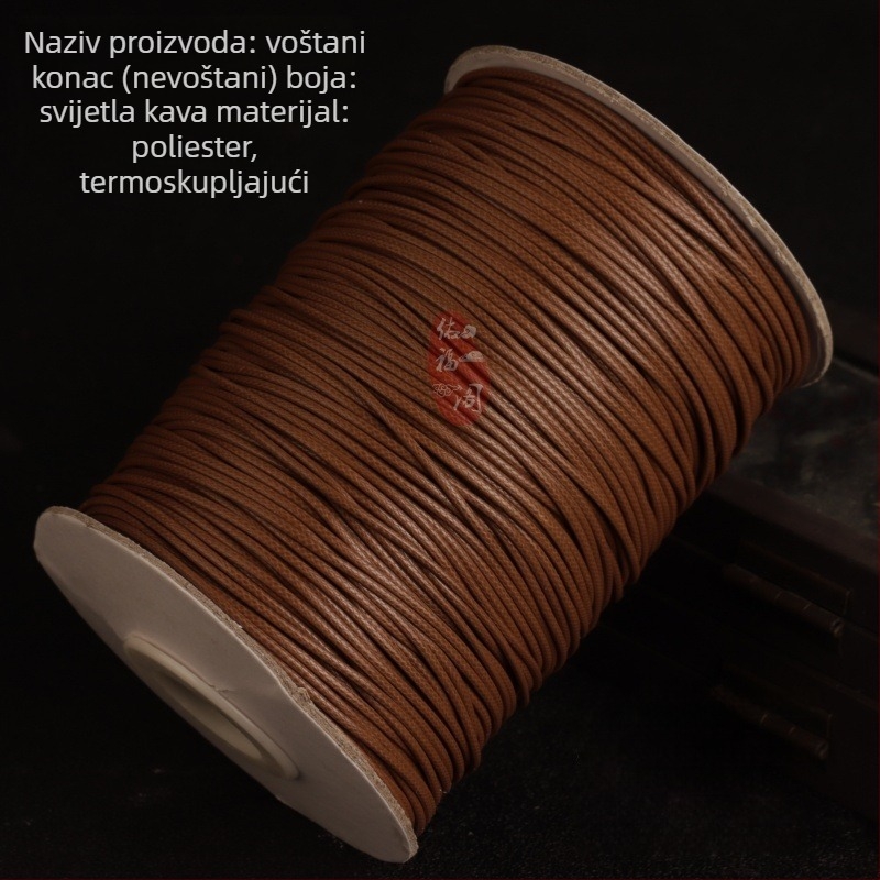 Vosakano kožno užad s jadeitnim privjeskom, unisex, pleteni užad