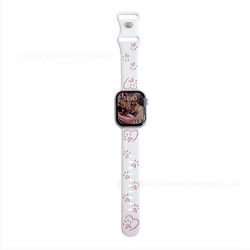 Dvobojna gravirana silikonska narukvica za Apple Watch