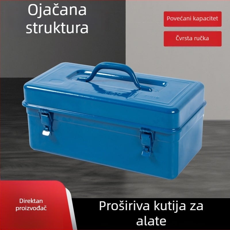 Prijenosna kutija za alate – za skladištenje i dijelove, višefunkcionalna, jednostruka konstrukcija, serija razvlačivih kutija
