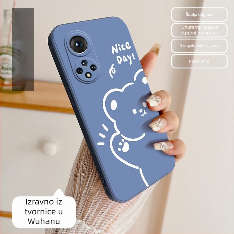 Silikonska maska s crtičnim dizajnom za Honor 50 NTH-AN00, 6,57 inča