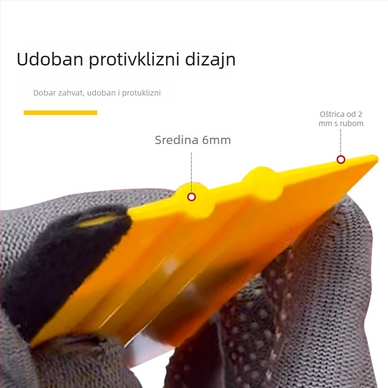 Skraper za auto foliju, dvostrani kvadratni, od PP plastike