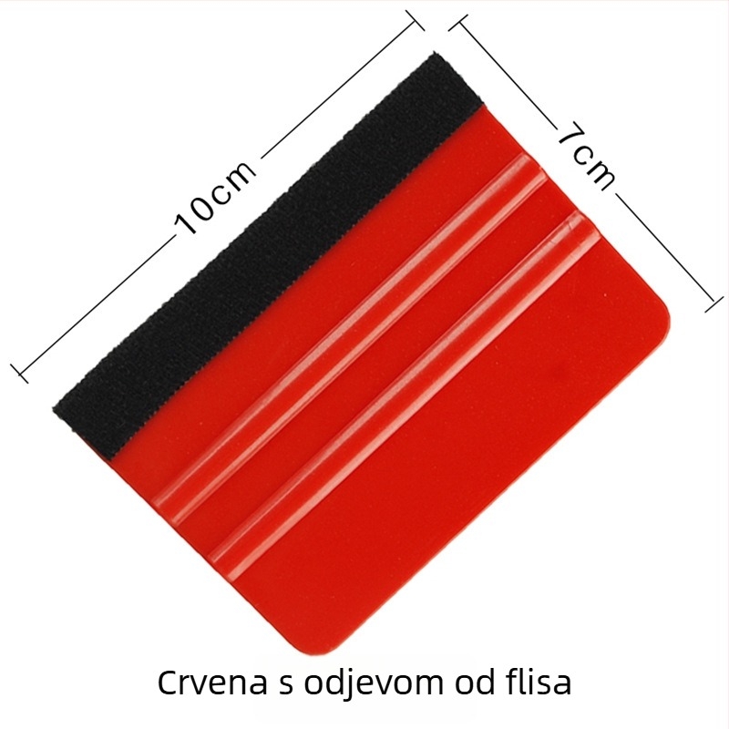 Skraper za auto foliju, dvostrani kvadratni, od PP plastike