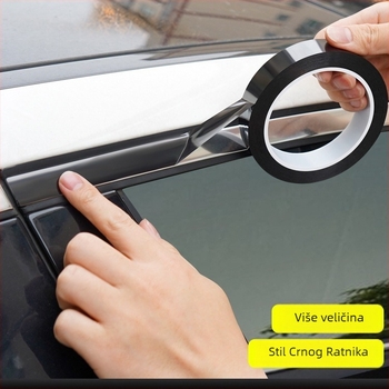 Folia za omatanje automobila s teksturom karbonskih vlakana, kromirani ukrasni element, PET materijal, za modifikaciju rešetke