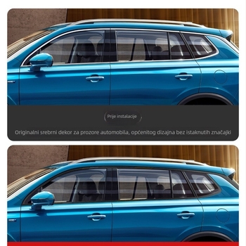 Folia za omatanje automobila s teksturom karbonskih vlakana, kromirani ukrasni element, PET materijal, za modifikaciju rešetke