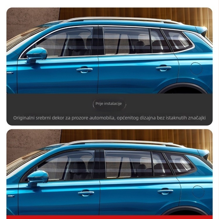 Folia za omatanje automobila s teksturom karbonskih vlakana, kromirani ukrasni element, PET materijal, za modifikaciju rešetke