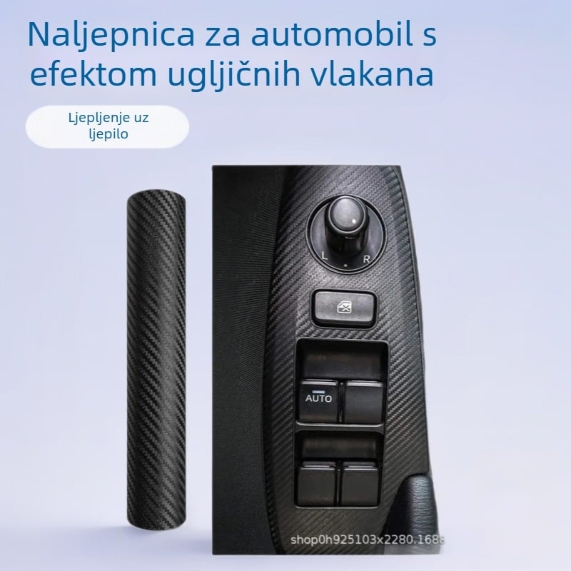Chivike Auto naljepnica od imitacije karbonskih vlakana, samoljepljiva, uzorak karbonskih vlakana