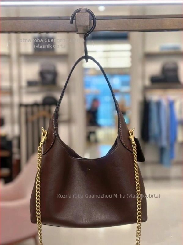 Qq Brooklyn ženska torba preko ramena, od prave kože, srednje veličine, gradski stil, bucket tip torbe, magnetsko zatvaranje, podstava od sintetičke kože, unutarnja džep za telefon, s jednom naramenicom, za svakodnevnu upotrebu, jesen 2025