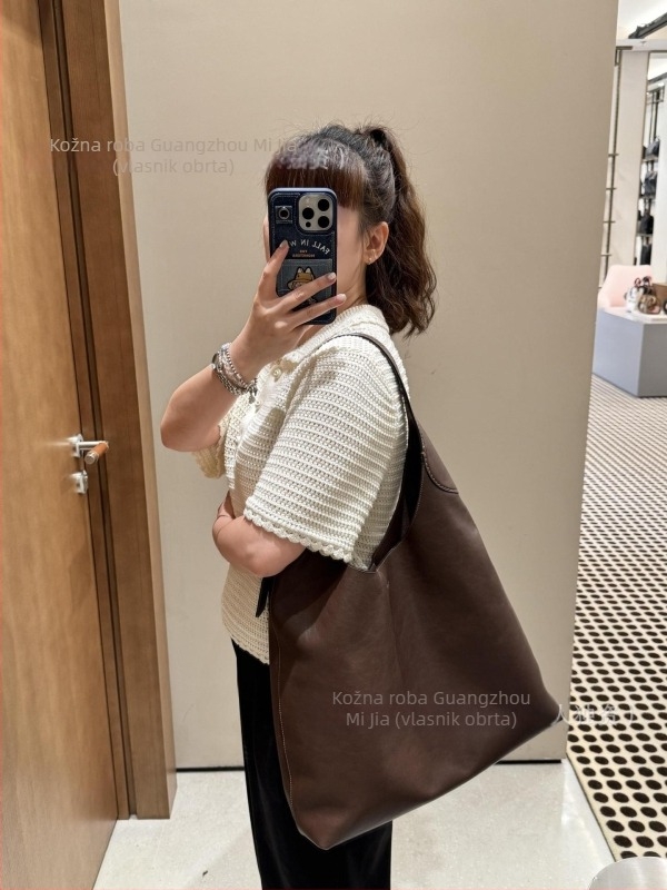 Qq Brooklyn ženska torba preko ramena, od prave kože, srednje veličine, gradski stil, bucket tip torbe, magnetsko zatvaranje, podstava od sintetičke kože, unutarnja džep za telefon, s jednom naramenicom, za svakodnevnu upotrebu, jesen 2025