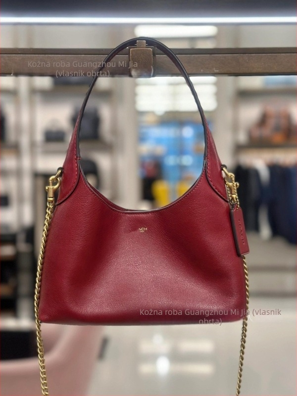 Qq Brooklyn ženska torba preko ramena, od prave kože, srednje veličine, gradski stil, bucket tip torbe, magnetsko zatvaranje, podstava od sintetičke kože, unutarnja džep za telefon, s jednom naramenicom, za svakodnevnu upotrebu, jesen 2025