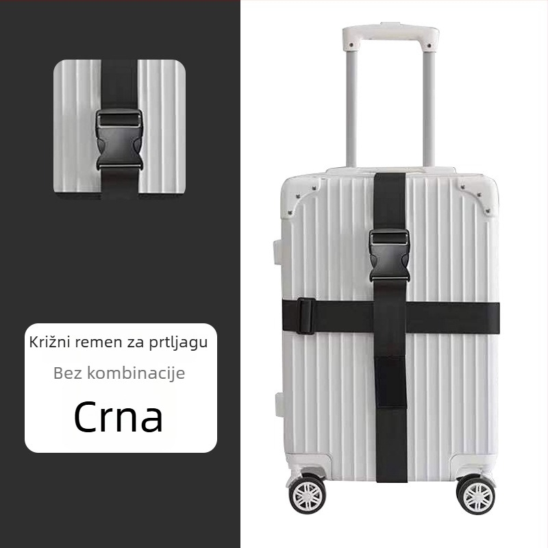 Pojas za prtljagu s križnim sigurnosnim pojasom, poliester, proljeće 2018