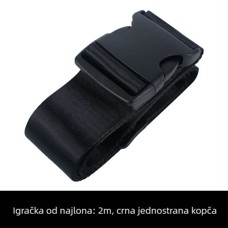 Pojas za prtljagu s križnim sigurnosnim pojasom, poliester, proljeće 2018