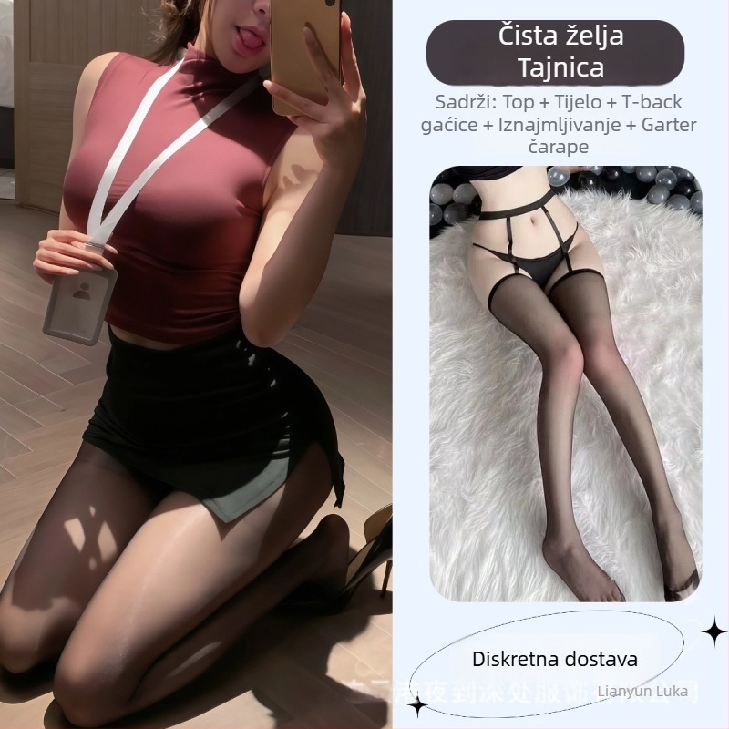 Set bodysuita i uniforme za ulogu sekretarice, za žene, poliester 90–95%, proljeće 2025