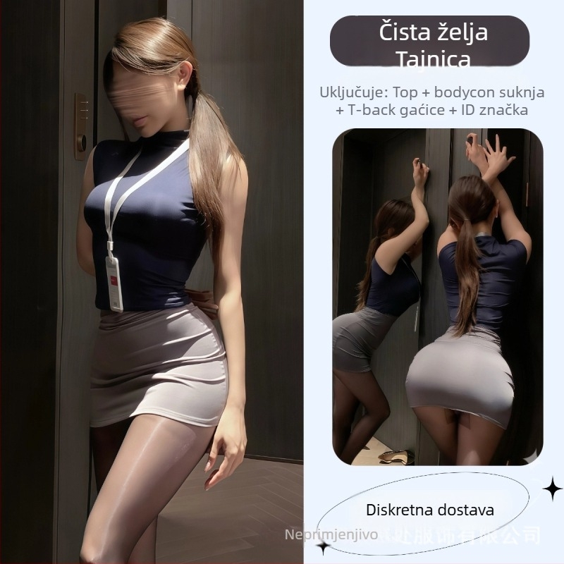 Set bodysuita i uniforme za ulogu sekretarice, za žene, poliester 90–95%, proljeće 2025