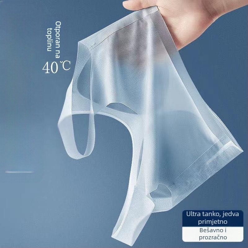 Ultra-tanki grudnjak od ice silk za žene, bešivan, prozračan, plus veličina, oblikovane košarice, bez metalnih krugova, bez naramenica, za ljeto i spavanje