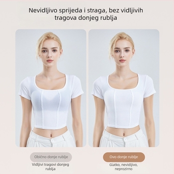 Tanki camisole grudnjak s tankim remenčićima za slip haljine, lagano punjenje, lijep leđa, prozračni najlon
