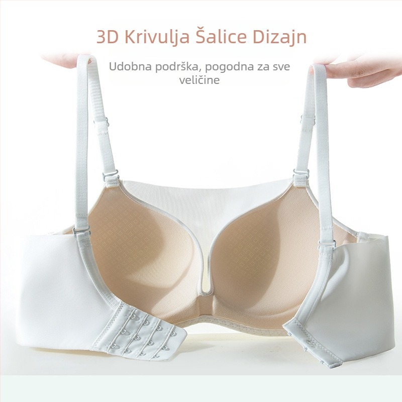 088 Ženski grudnjak za ljeto: tanak, bez šavova, bežični, bez naramenica, za mali bust, zatezanje, prozračan, srednji obujam košarice