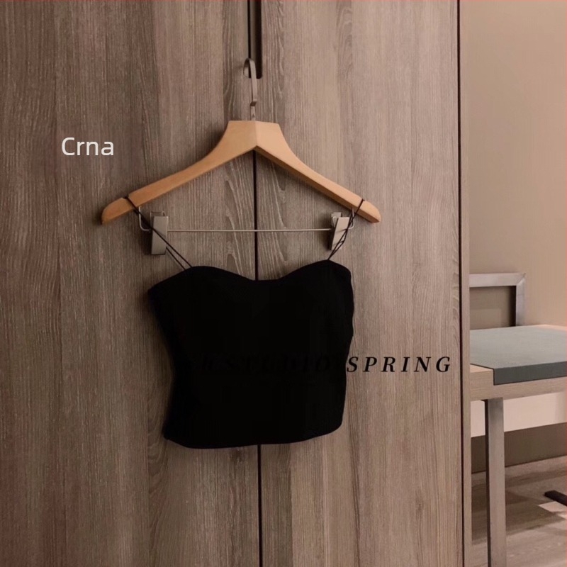 100% pamukasti tube top s uklonjivim čašicama, lijepim leđima, pamukasti top za žene