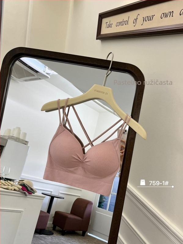 Pamukasti gornji dio s preklopnim stražnjim remenima, tube top, trokutasti košarici, prozračan i udoban