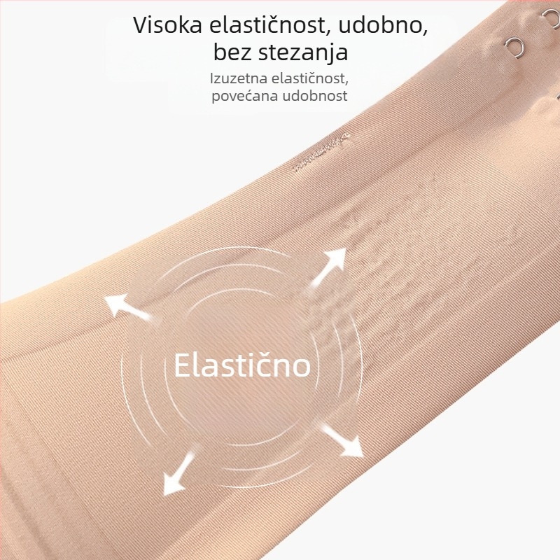 Grudnjak bez naramenica za male grudi, anti-klizanje, push-up, 3/4 košarica, odvojive naramenice, bezšivni najlon