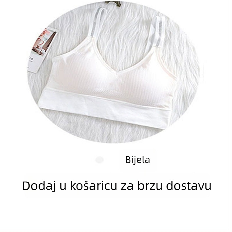 Bežični ženski sportski grudnjak – push-up, protiv opuštanja, tanak tube top wrap