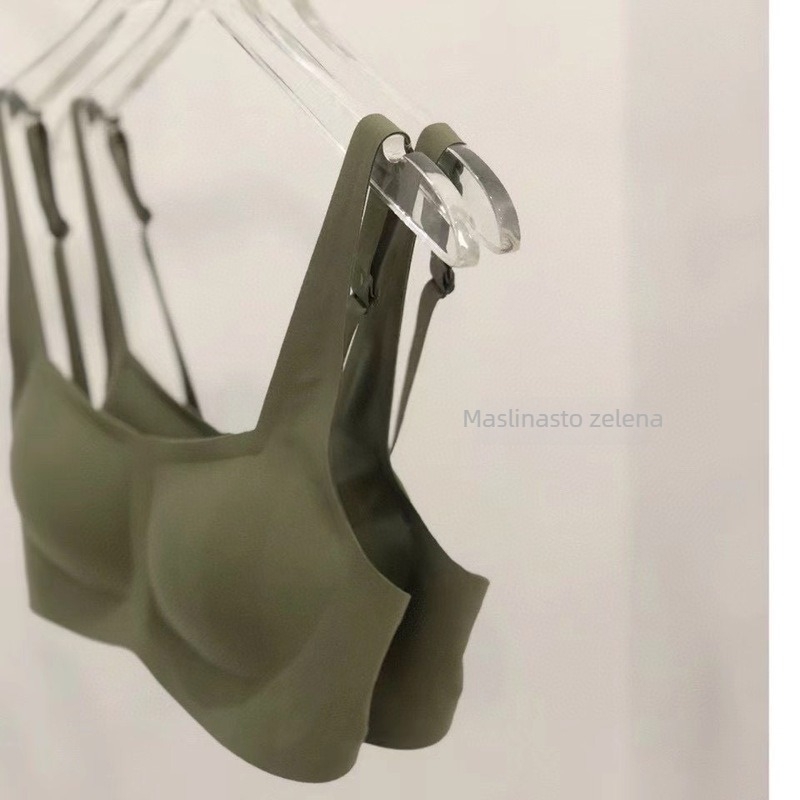 METWO latex grudnjak s četvrtastim izrezom, francuskog stila, bez žica, bez šavova, ultra tanak push-up, podesiva