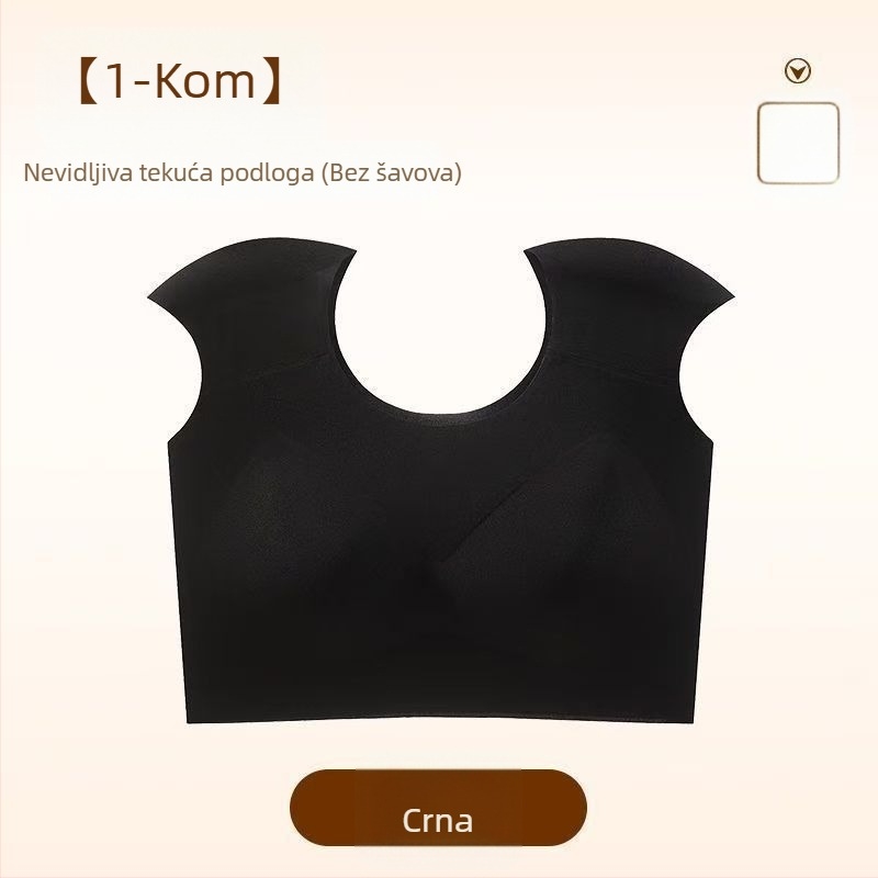 Bežični grudnjak s punim košaricama i tanko oblikovanim košaricama, najlon tkanina, podstava nylon 70–80%, fiksne trake