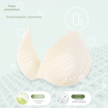 Bezšivna camisola bandeau od ledenog Silk-a, bežični push-up, fiksne košarice, puni košarice