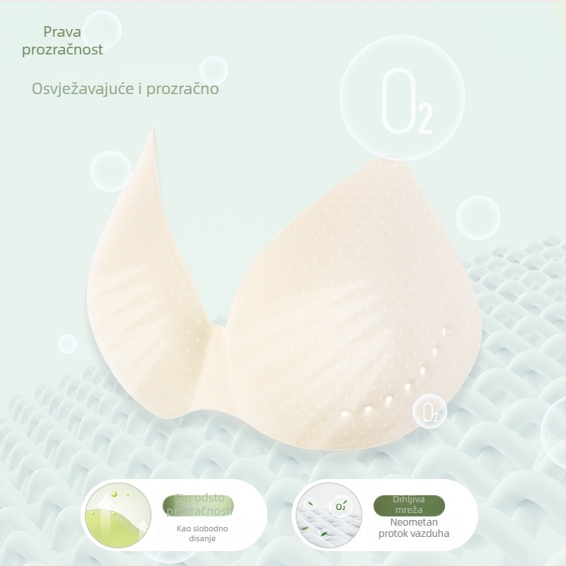 Bezšivna camisola bandeau od ledenog Silk-a, bežični push-up, fiksne košarice, puni košarice