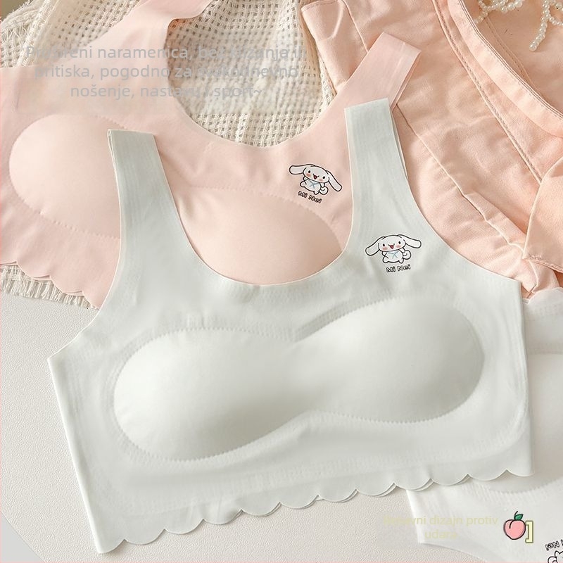 Bešavni grudnjak za djevojčice 8+ godina, 100% pamuk, marka Qian Jincai, ljeto 2025