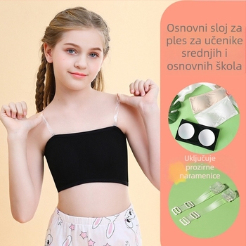 Djevojčice bez naramenica tube top donje rublje, Modal materijal, mekan dodir, za djevojčice 8+ godina (visina 140 cm+), ljeto 2023