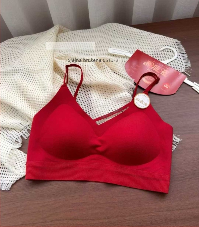 Bešivni grudnjak bez žice, 3/4 košarice s srednje oblikovanim košaricama, glavni materijal najlon, podstava pamuk, vest-stil, prozračan