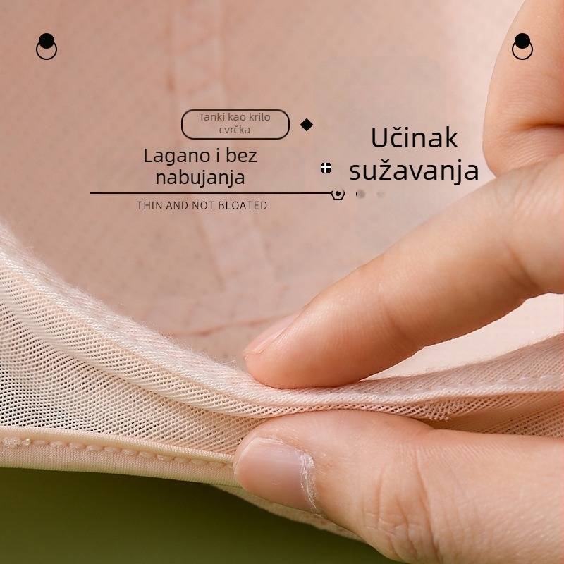 Sutien tip tube top s punim košaricama, ultra-tanke oblikovane košarice; čipka od poliestera s najlonskom podstavom; stražnje kopče s četiri reda kukica; prozračan, diskretan dizajn.