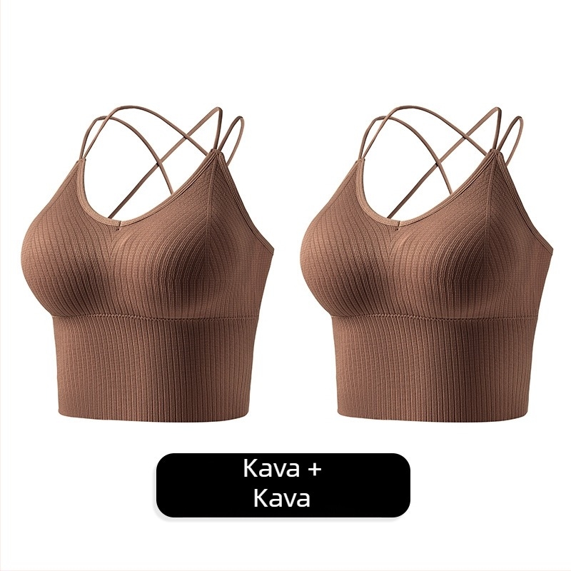 Bešiven top s križnim stražnjim dijelom i wrap dizajnom, plus veličina, s odvojivim ulošcima za prsa